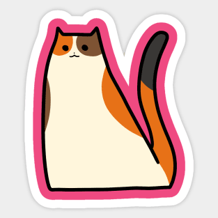 Calico Sitting Sticker